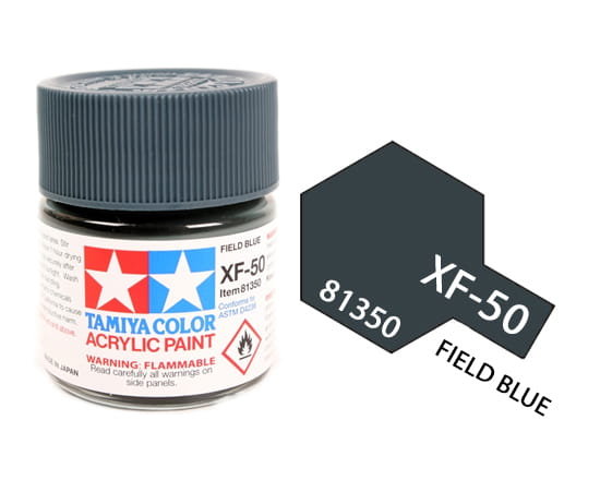 Tamiya Acrylic 81350 Xf-50 Field Blue 23Ml [Matt]