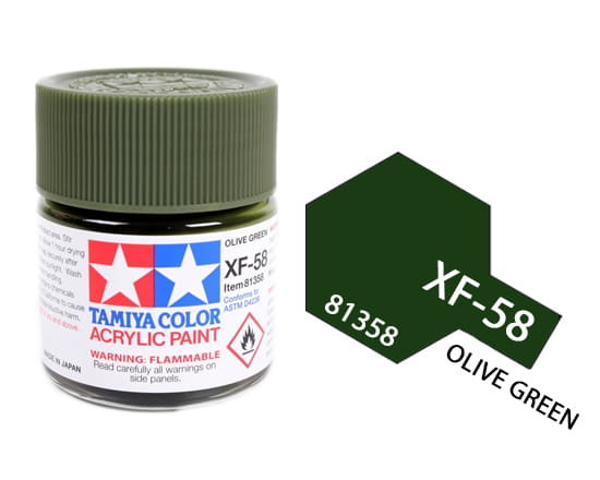 Tamiya Acrylic 81358 Xf-58 Olive Green 23Ml [Matt]
