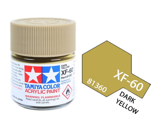 Tamiya Acrylic 81360 Xf-60 Dark Yellow 23Ml [Matt]