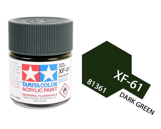 Tamiya Acrylic 81361 Xf-61 Dark Green 23Ml [Matt]