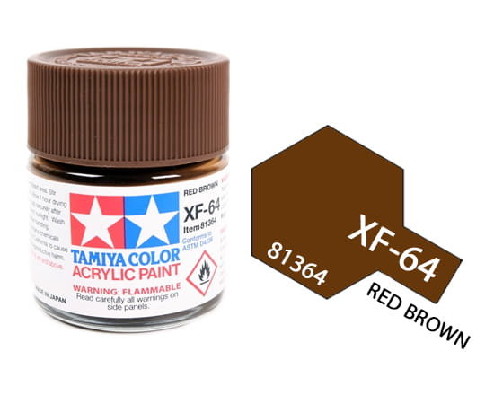 Tamiya Acrylic 81364 Xf-64 Red Brown 23Ml [Matt]