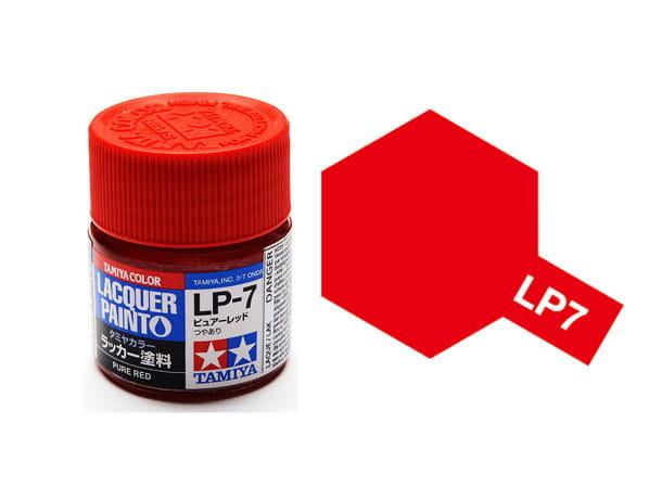 Tamiya 82107 Lp-7 Pure Red [Gloss] (Lacquer) 10Ml