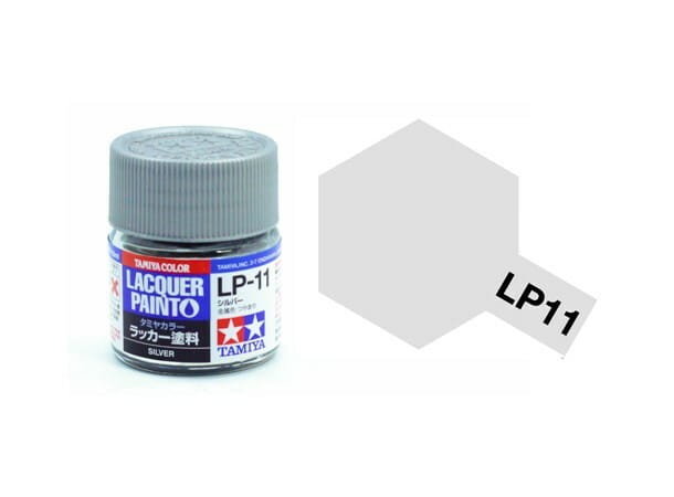 Tamiya 82111 Lp-11 Silver [Gloss] (Lacquer) 10Ml