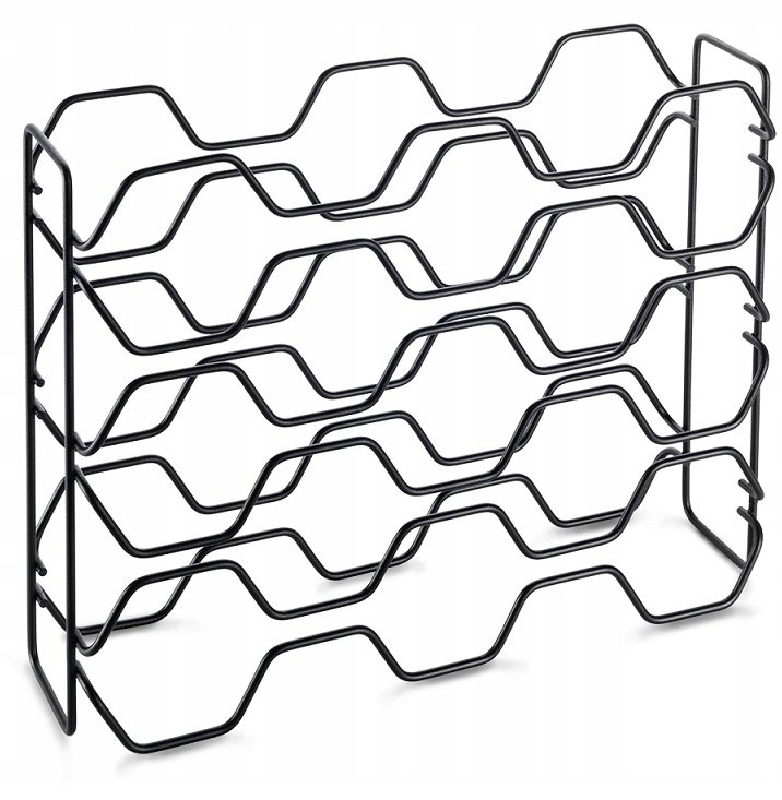 Stojak Na Wino Wodę 15 Butelek Półka Na Blat Swiss