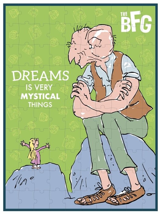 Petit Collage Puzzle Roald Dahl Bfg Bardzo Fajny Gigant