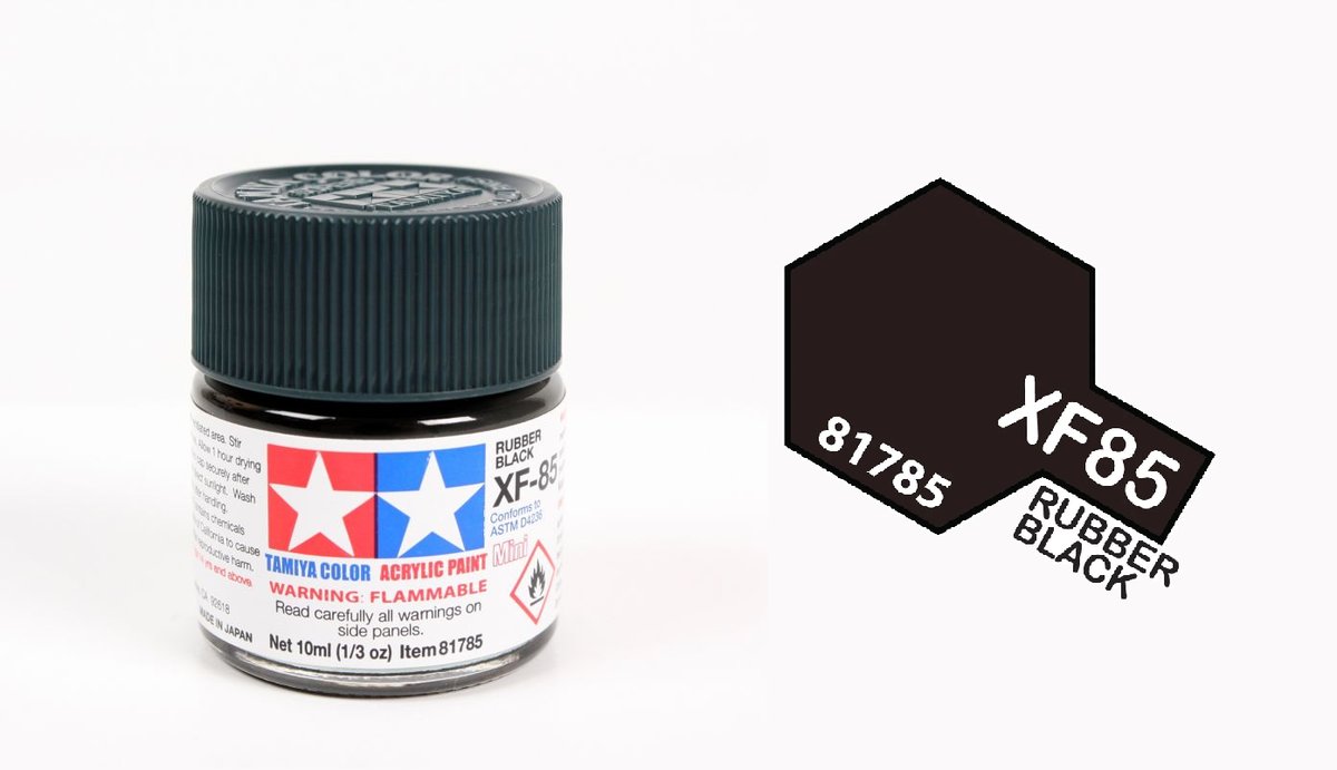 Tamiya Farba Acrylic Min i XF-85 Rubber B