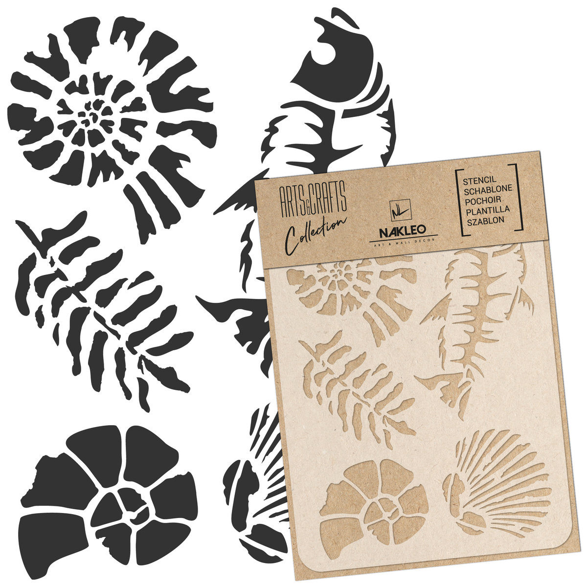 szablon malarski scrapbooking – craft // AMONITY – SKAMIELINY JURAJSKIE - A4 (21x30cm)