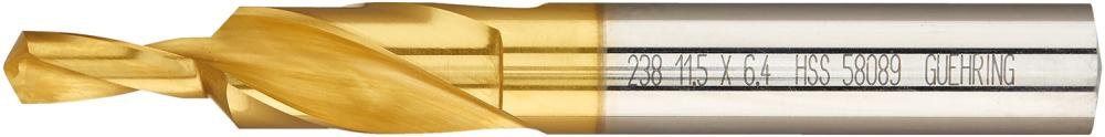 Wiertło stopn.krotkie HSSTiN,do otwor. przelot.90 M6 GÜHRING