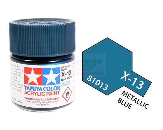 Tamiya Acrylic 81013 X-13 Metallic Blue 23Ml [Gloss]