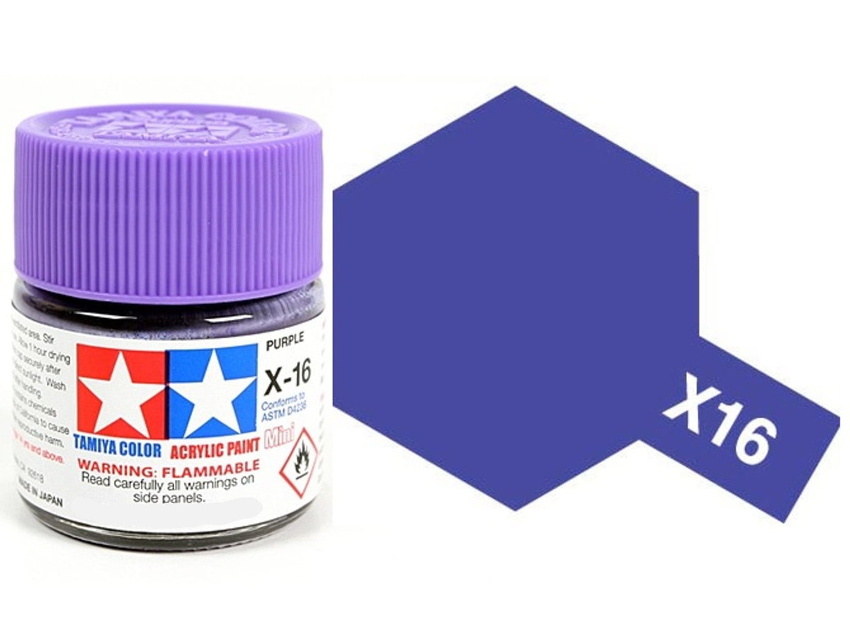 Tamiya Acrylic 81016 X-16 Purple 23Ml [Gloss]