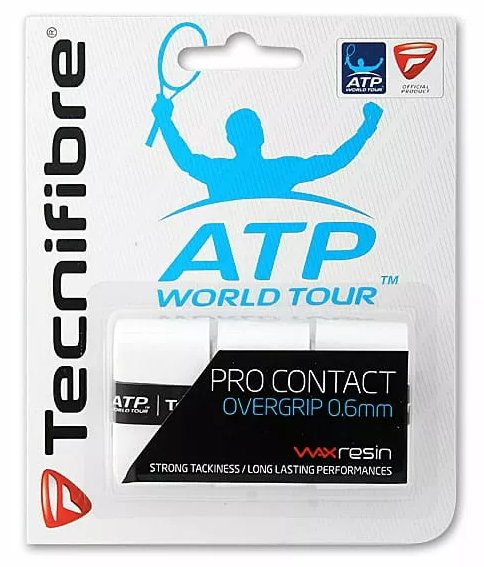 Zdjęcia - Akcesoria Tecnifibre Górna owijka  ATP Pro Contact White 