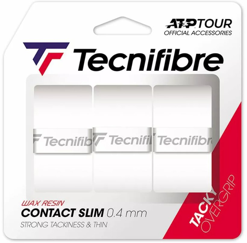 Tecnifibre Pro Contact Slim - (3szt) - 52ATPCONSL-WH
