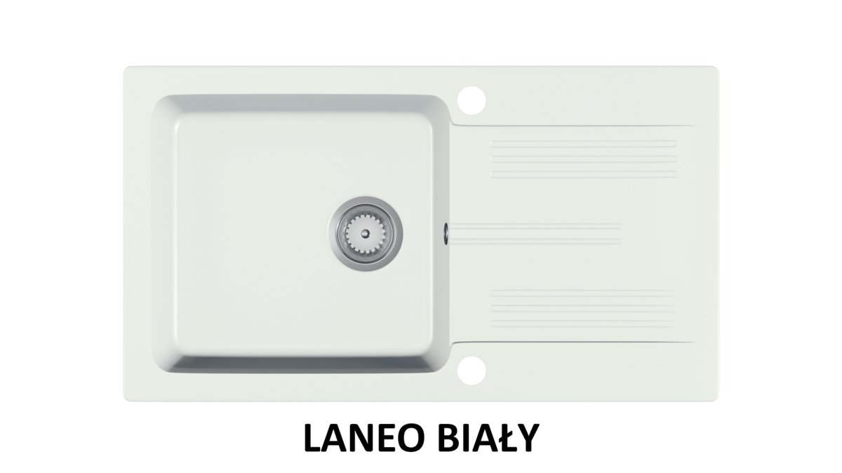 Exclusive Of Style Zlew Granitowy Laneo Biały