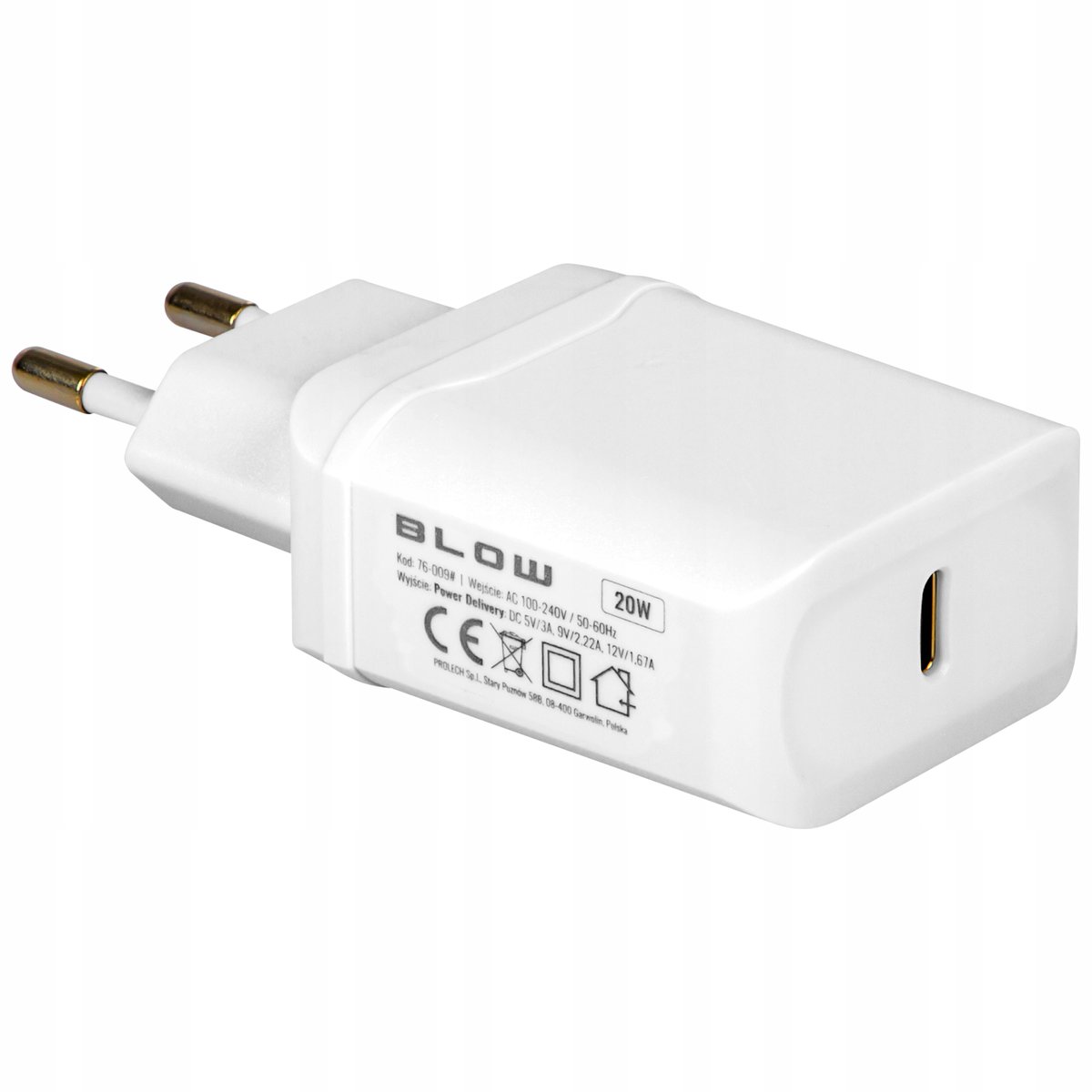 Blow Ładowarka Ładowarka sieciowa z gn.USB-C PD 20W 1_790449