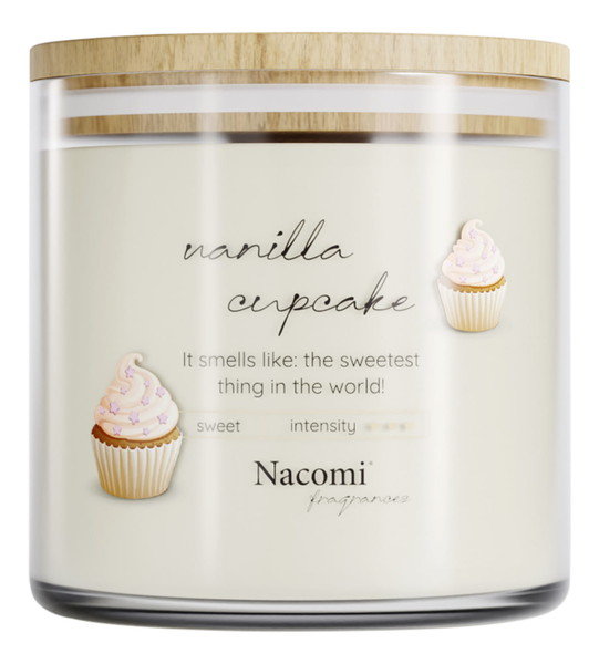 Nacomi Fragrances Świeca zapachowa sojowa - Vanilla cupcake 450g