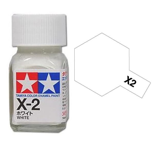 Tamiya Enamel 80002 X-2 White Gloss 10Ml