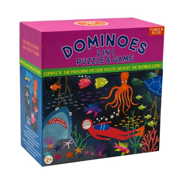 Podwodny Świat Gra Domino 2 W 1