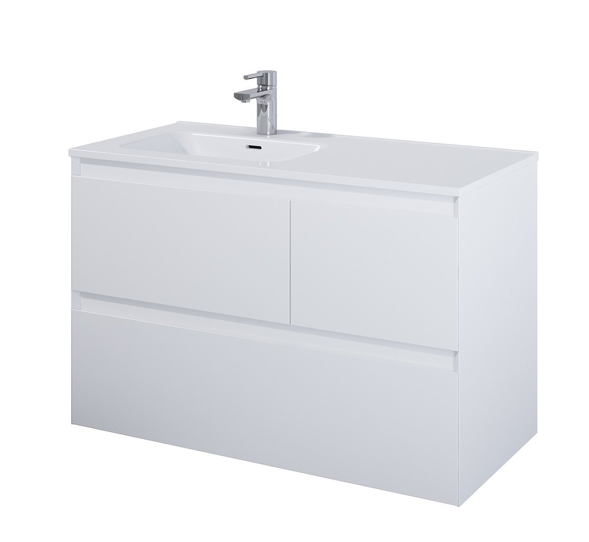 Elita 168160 SZAFKA podumywalkowa SPLIT 100 3S P WHITE MATT PDW