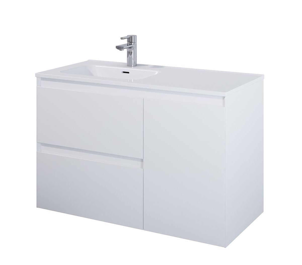 Elita 168152 SZAFKA podumywalkowa SPLIT 100 2S P CARGO WHITE MATT PDW