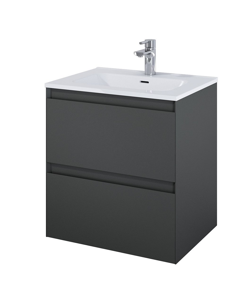Elita 168142 SZAFKA podumywalkowa SPLIT 60 2S ANTHRACITE MATT PDW