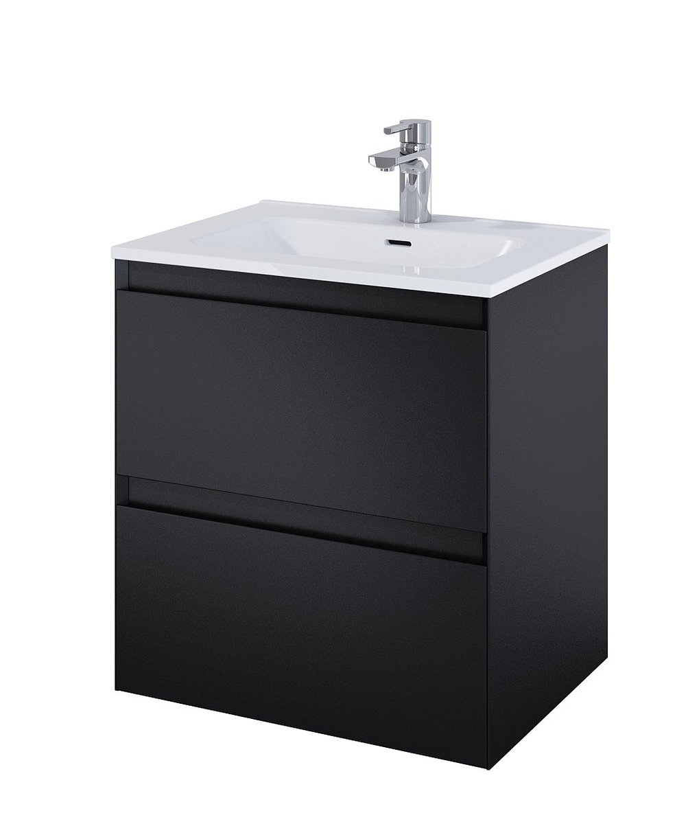 Elita 168143 SZAFKA podumywalkowa SPLIT 60 2S BLACK MATT PDW