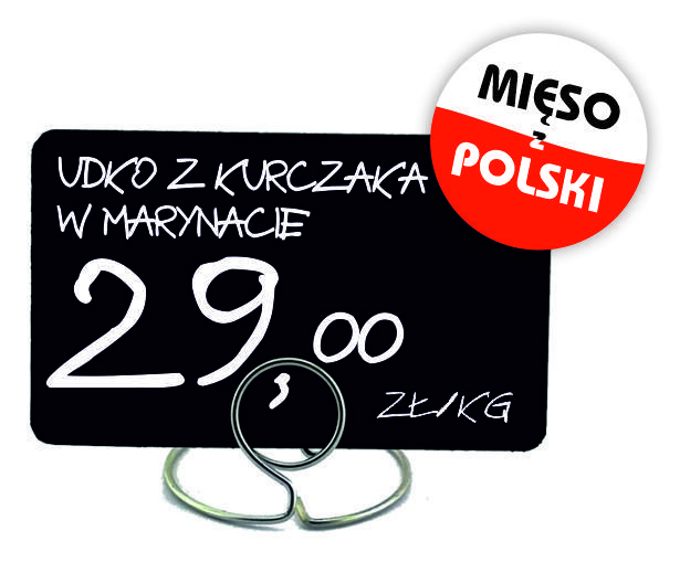 Piny/Nakładki Do Cenówek Mięso Z Polski 10 Szt.