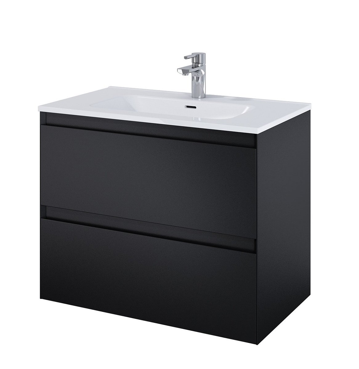 Elita 168147 SZAFKA podumywalkowa SPLIT 80 2S BLACK MATT PDW