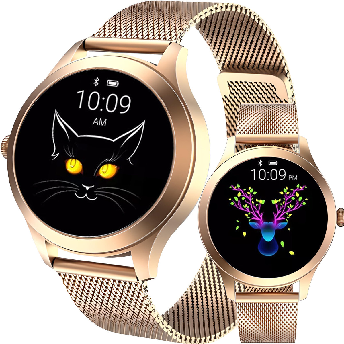 Smartwatch Zegarek Damski Rozmowy Puls Wodoodporny