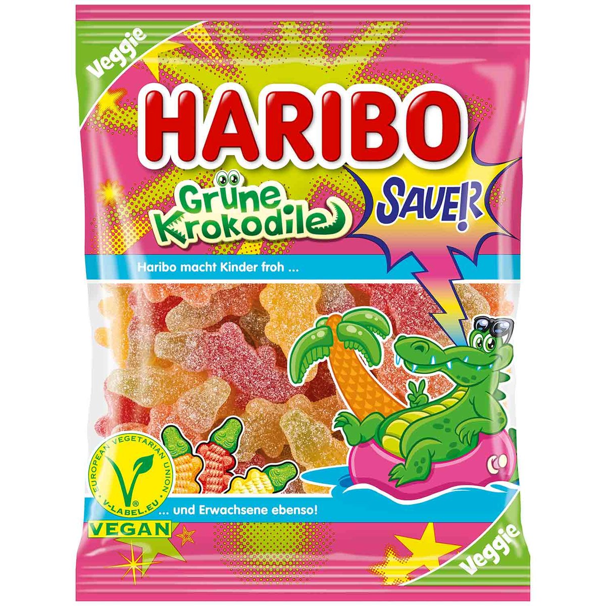 Żelki Haribo Grüne Krokodile 175 G