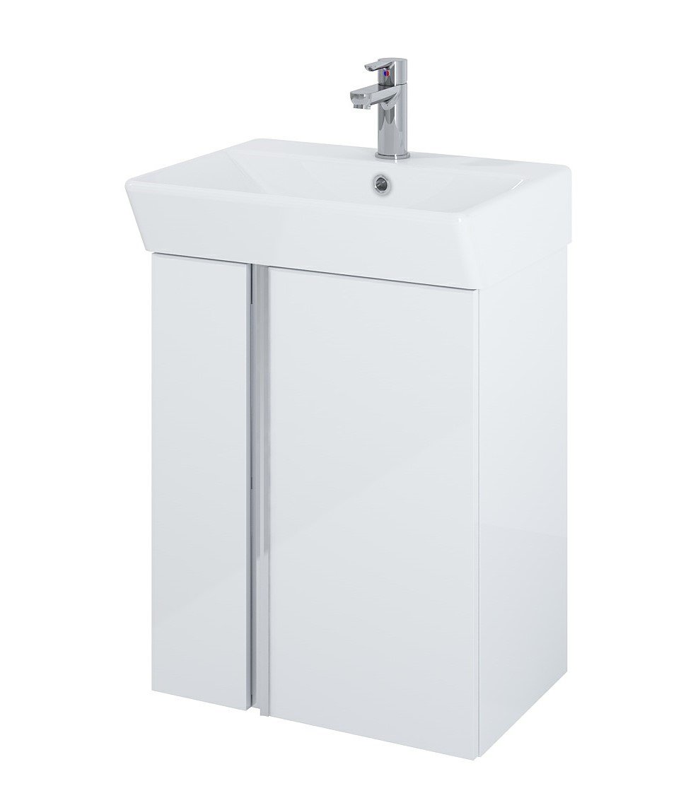 Elita Skye set 50 umywalka + szafka white gloss 168348 5907546871871