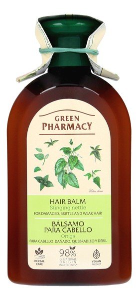 Green Pharmacy Balsam do włosów zniszczonych łamliwych i osłabionych Pokrzywa 300ml 1234570361