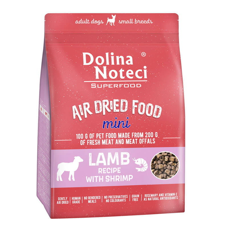 Dolina Noteci Superfood Mini Danie Z JagnięCiny Z Krewetkami Karma Suszona Dla Psa 1Kg