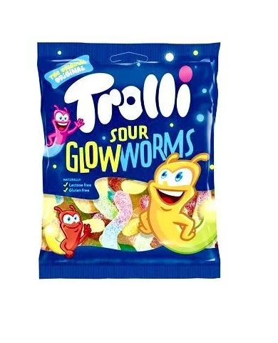 Trolli Sour Glowworms żelki dżownice kwaśne