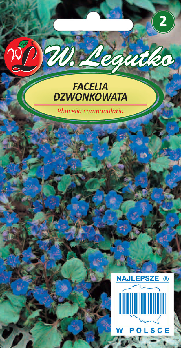 W. legutko sp. z o.o Nasiona Facelia dzwonkowata ciemnoniebieska, 0,5g