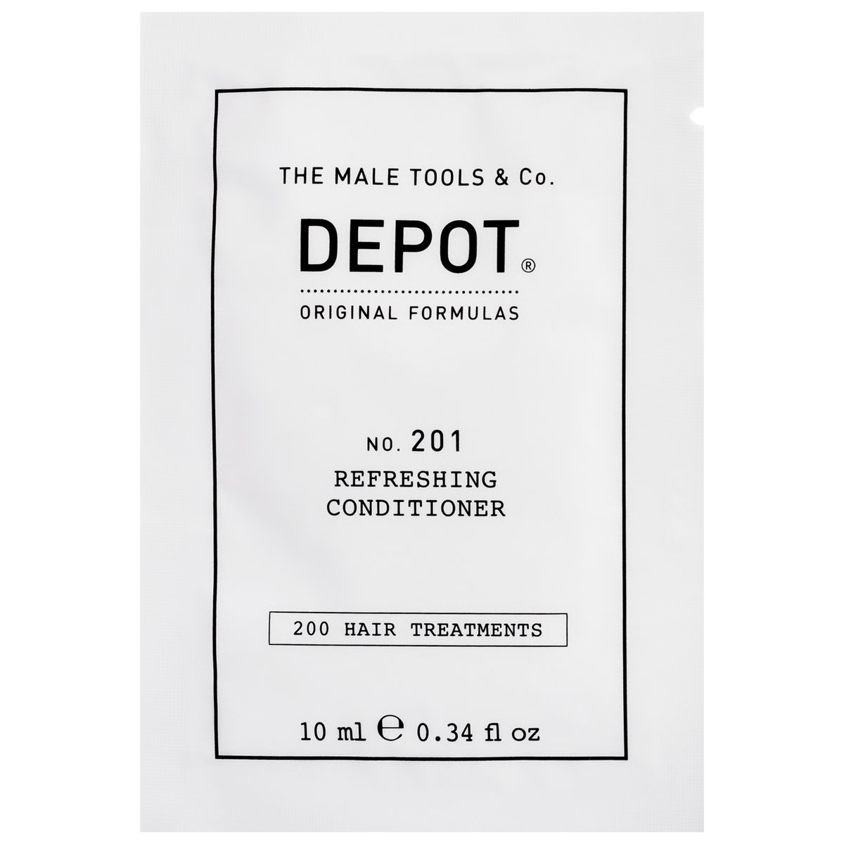 Depot NO. 201 Refreshing Conditioner, odświeżająca odżywka do codziennej pielęgnacji włosów dla mężczyzn, 10ml
