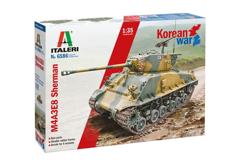 Italeri 6586 1:35 M4A3E8 Sherman (Korean War)