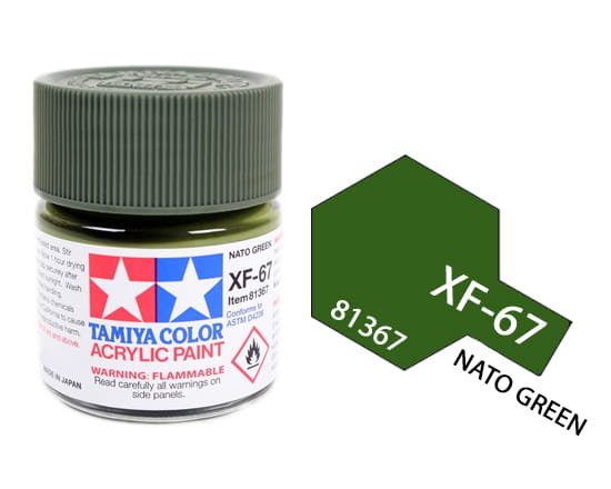 Tamiya Acrylic 81367 Xf-67 Nato Green 23Ml [Matt]