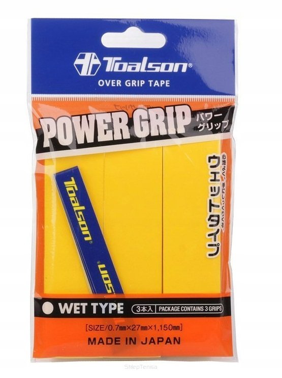 Toalson owijki tenisowe POWER GRIP x 3 TG093G 4931946330608