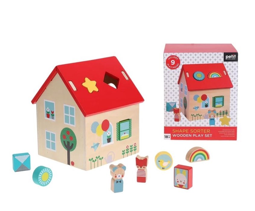 Petit Collage Sorter Do Zabawy Domek Z Figurkami