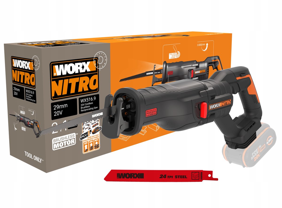 WORX Pilarka szablasta WX516.9