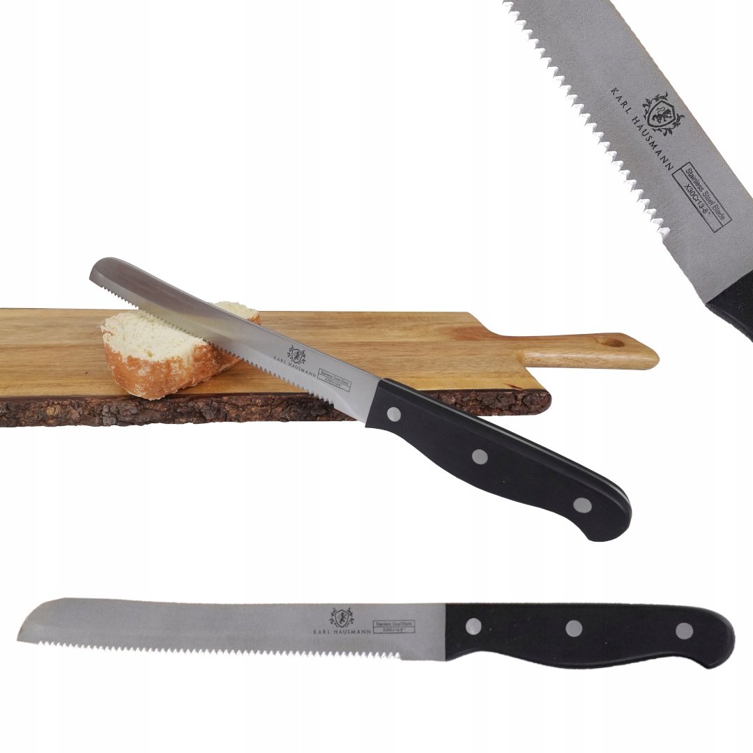 Nóż Do Pieczywa Chleba 20 Cm Stal Nierdzewna