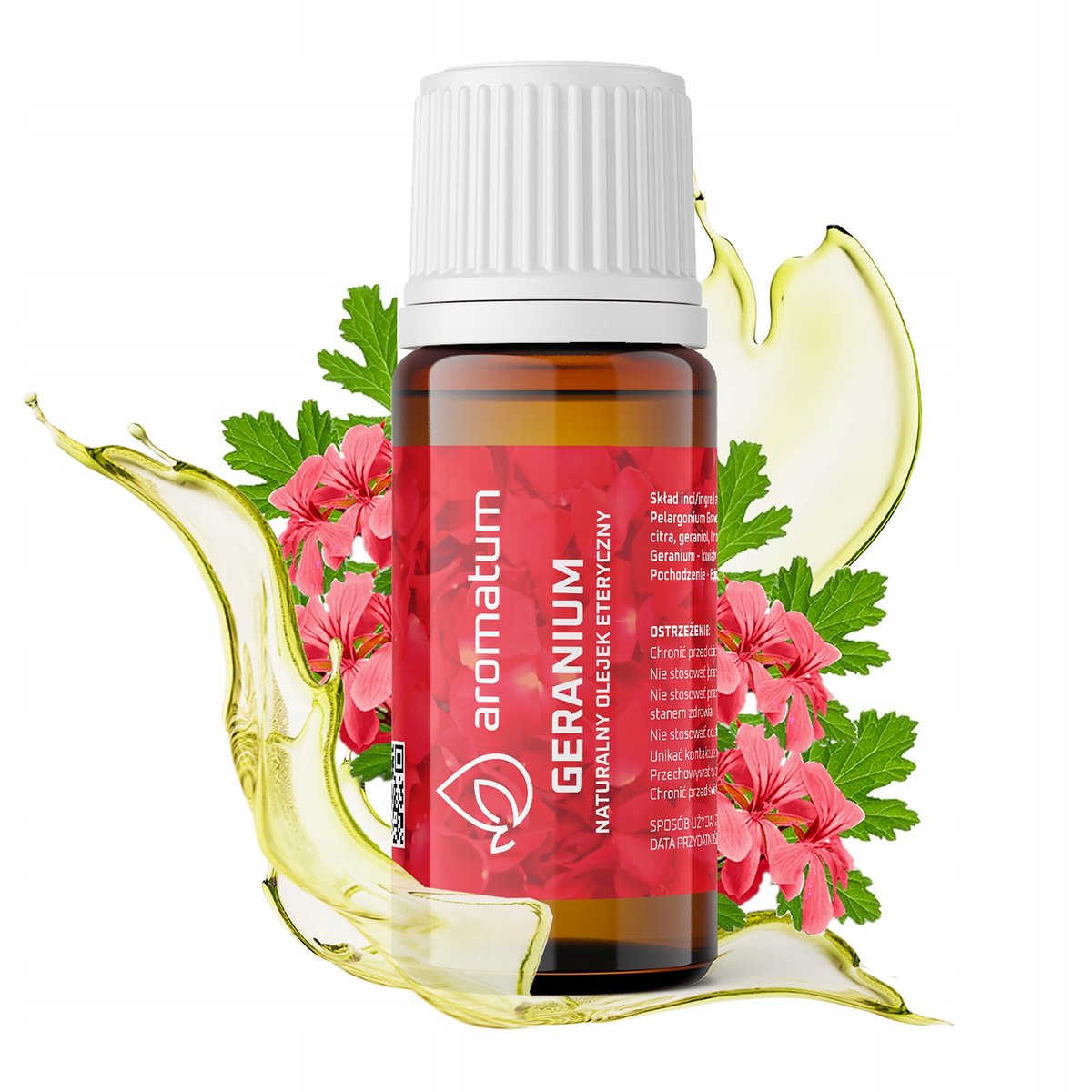 Eteryczny Olejek Geraniowy Do Aromaterapii Dom 7Ml