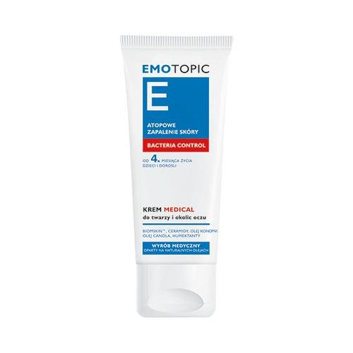 Emotopic Bacteria Control Krem Medical do twarzy i okolic oczu, 50 ml