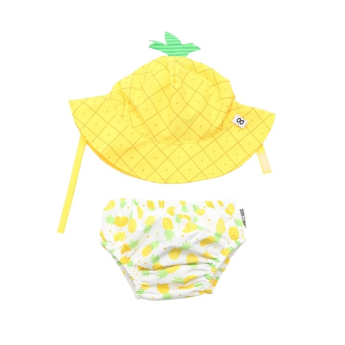 Zoocchini Pieluszka Kąpielowa Z Czapką Ananas S