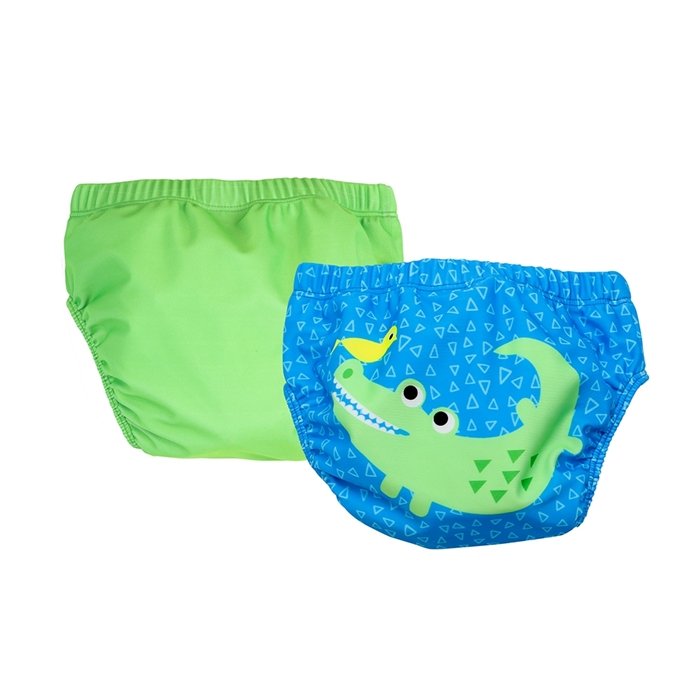 Zoocchini Pieluszka Kąpielowa Aligator 6-12 Miesięcy – 2 Szt.