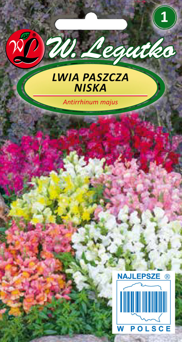 Legutko sp. z o.o Nasiona Lwia paszcza niska mieszanka, 0,5g