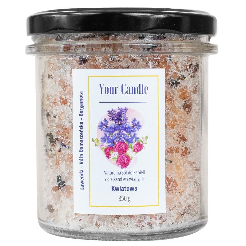 Your Candle - Naturalna sól do kąpieli z olejkami eterycznymi Kwiatowa 350 g