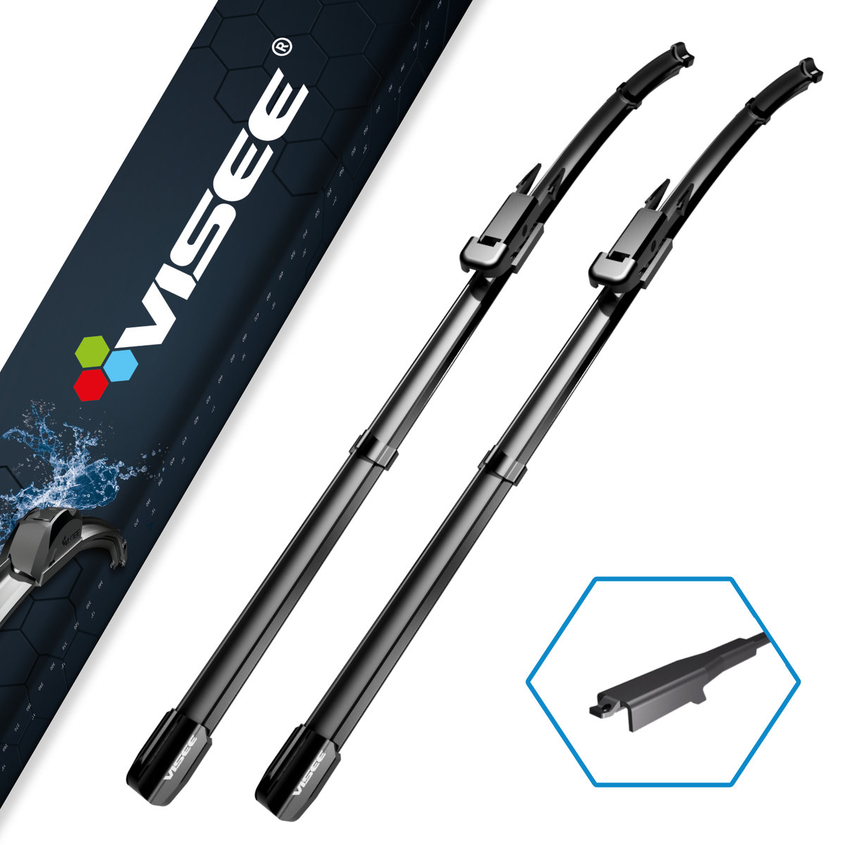 Visee Visee Para wycieraczek samochodowych Hexa H003 600/380