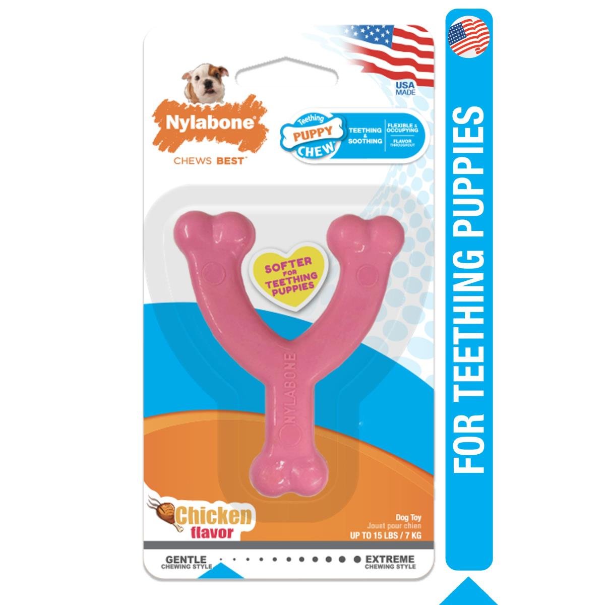 Zabawka Dla Szczeniaka - Puppy Teething Chew Wishbone - Rozm. Xs, Kurczak, Nylabone