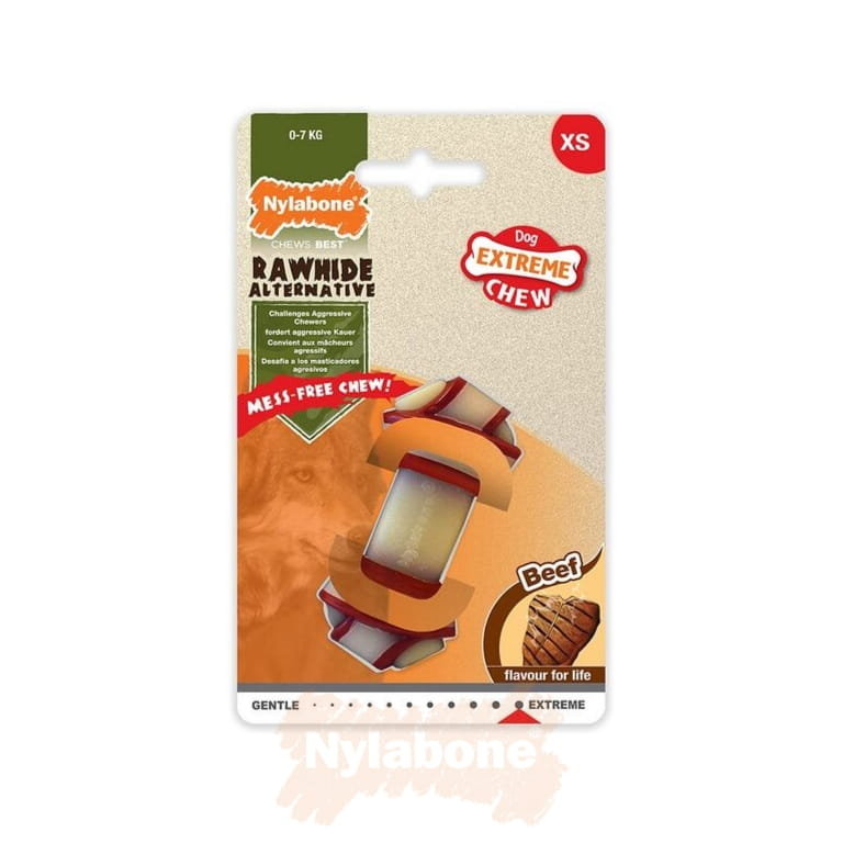 Zabawka Dla Psa Rawhide Knot Bone – Rozm. Xs, Smak Wołowina